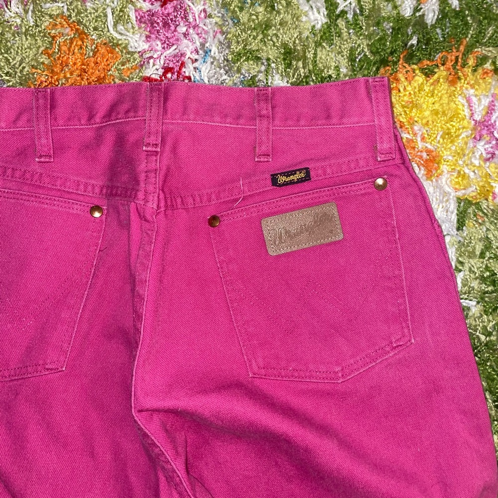 Vintage pink wrangler jeans